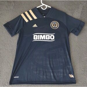 Philadelphia Union Adidas Jersey Mens Medium  MLS Blue & Gold Jack Elliott